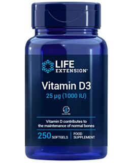 Vitamina D3, 1000 UI, 250 capsule molli
