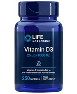 Vitamina D3, 1000 UI, 250 capsule molli